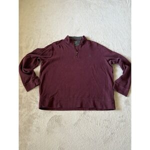 Polo Ralph Lauren Mens Large‎ The USA Polo Long Sleeve Quarter Zip Sweater